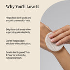 Kitsch Kojic Acid Pre-Soaked Cotton Pads for Face and Body – 50 Count | with Turmeric & Cica to Smooth, Refresh & Even Tone Skin Care – Exfoliating & Brightening Cleansing Pads