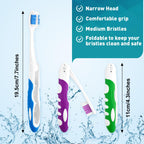 Navona 20 PCS Travel Toothbrush Set, Travel Size Folding Toothbrush