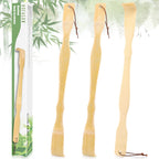 HOFASON 3 Pack Wooden Bamboo Back Scratcher for Adults Men Women, Gifts for Seniors, Small Funny Gifts for Elderly Men Women, 16.5 Inch Long Handle Back Scratchers Easter Basket Stuffers