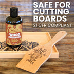 Scorch Marker Wood Finishing Oil, Food Safe Cutting Board Oil, 8 oz