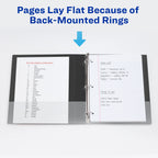 Avery® Durable View 3 Ring Binder, 1" EZD® Rings, 1 Black Binder