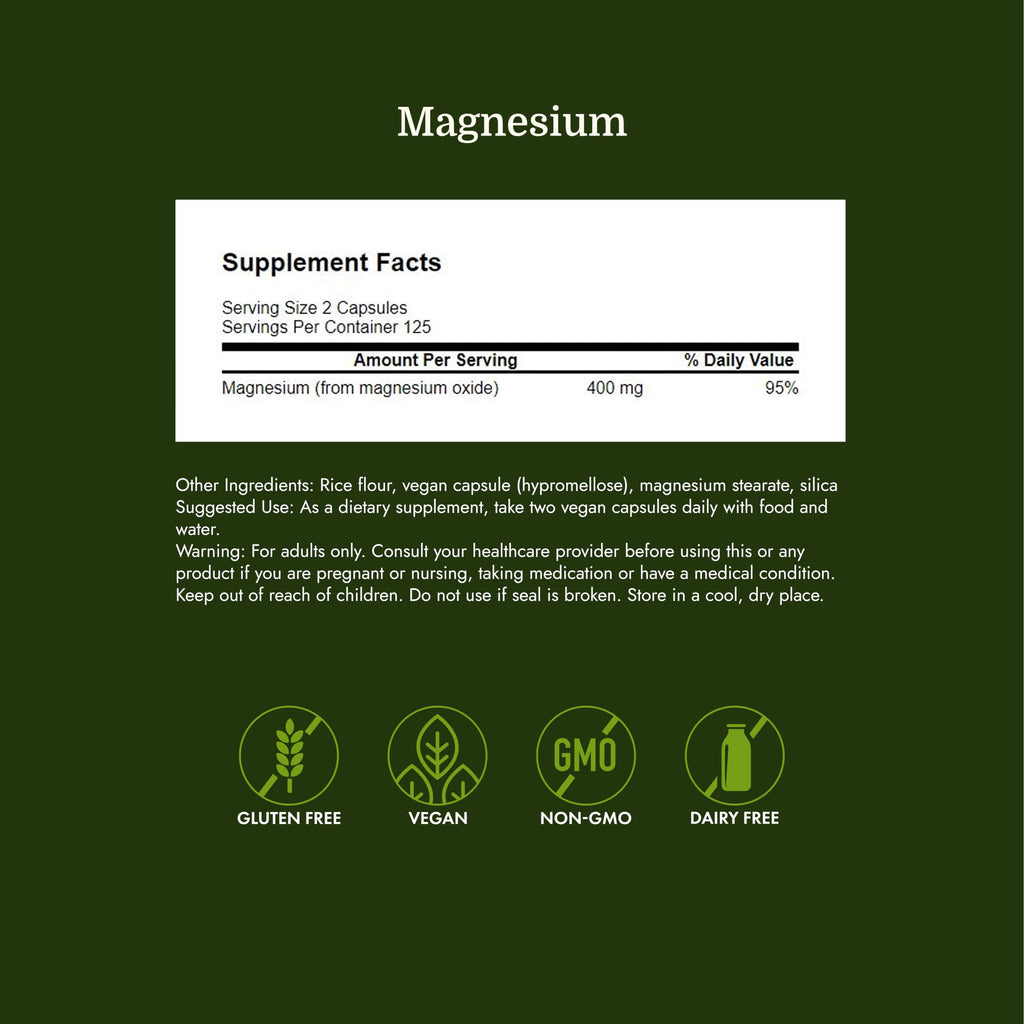 Swanson Magnesium 200 Milligrams 250 Capsules