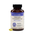 NatureWise Vitamin K2 600mcg Supplement with MK-7 100mcg & MK-4 500mcg - Enhanced Bioavailable Formula - K Complex for Bone and Heart Health - Vegan, Gluten Free, Non-GMO -90 Softgels[3-Month Supply]