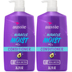 Aussie Miracle Moist with Avocado & Jojoba Oil, Paraben Free Conditioner, 26.2 fl oz