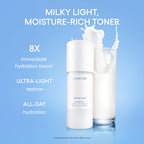 Buy now LANEIGE Cream Skin Toner & Moisturizer: Lightweight Refillable Korean Milky Toner with Ceramide & Peptide for Hydration, Firming, & Barrier Support at indiglob india