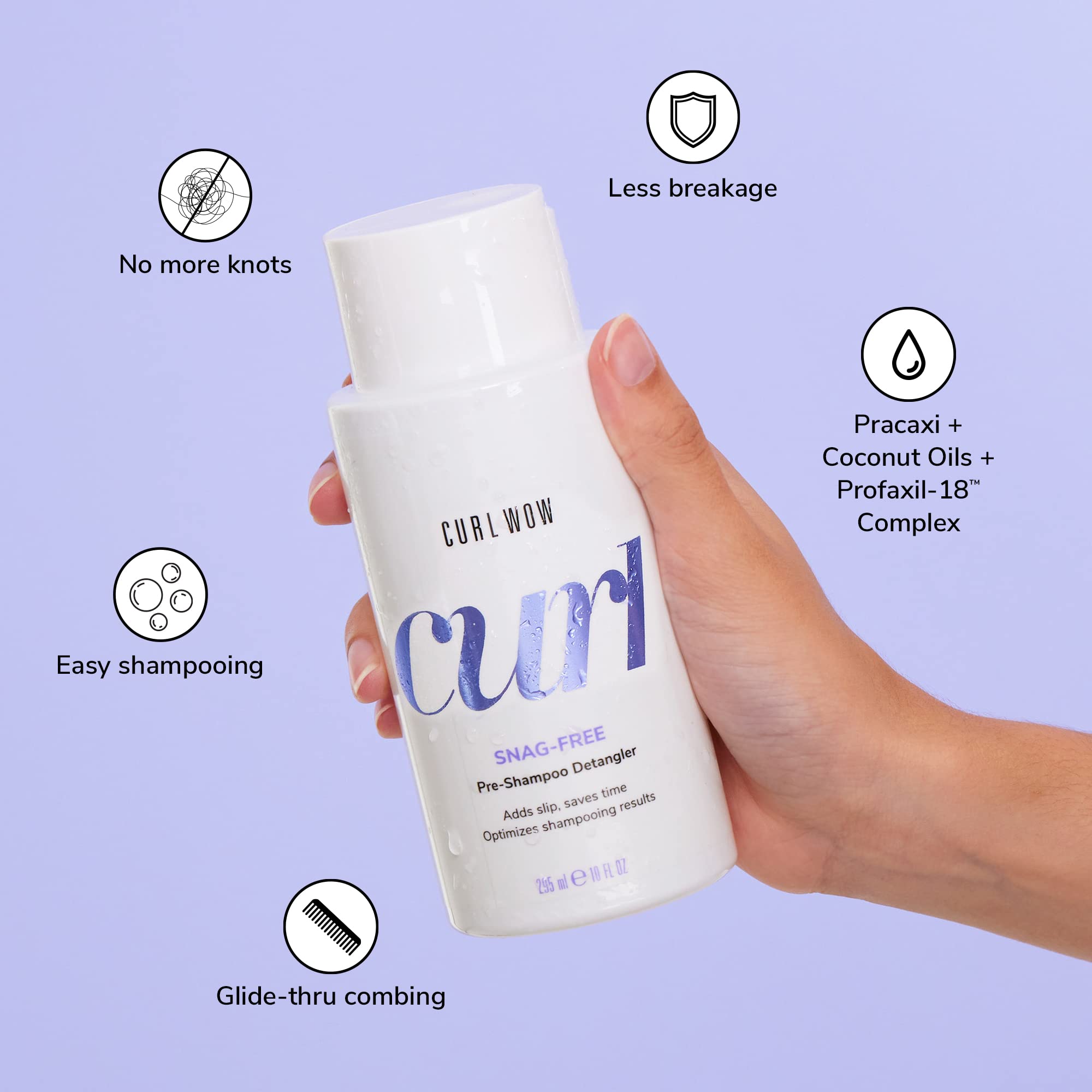 Buy now COLOR WOW Curl Wow Snag-Free Pre-Shampoo Detangler â€“ Adds slip to curls before you shampoo for tangle-free washing and a deeper, fresher clean | Reduce Breakage at indiglob india