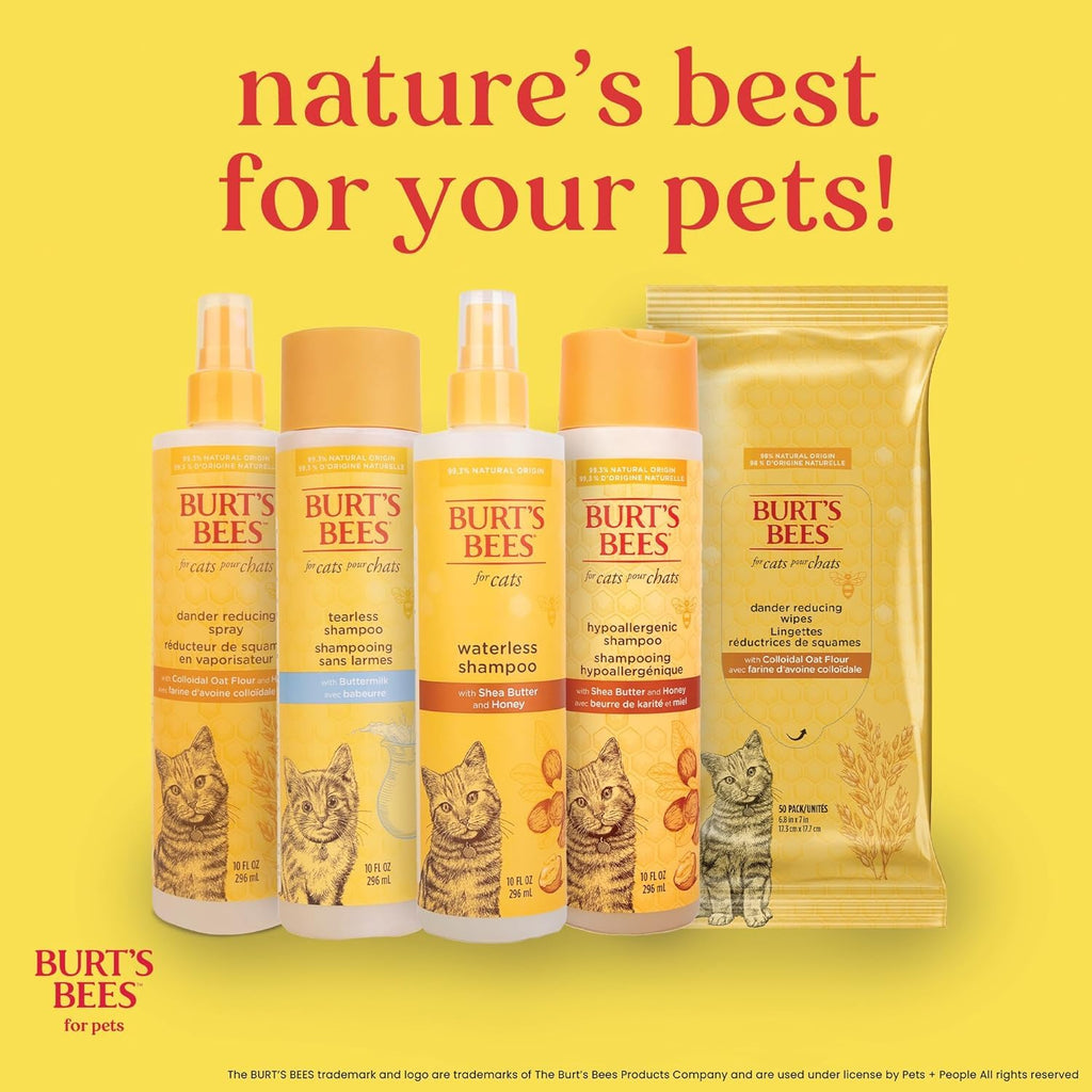 Burts Bees for Pets Waterless Cat Shampoo Spray, 10 Fl Oz