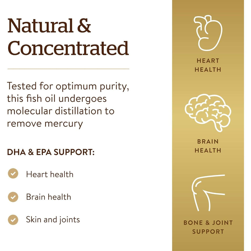 Buy now Solgar Omega-3 Fish Oil Concentrate, 240 Softgels at indiglob india