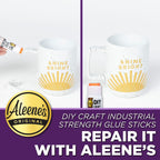 Aleene's DIY Craft Industrial-Strength Glue Sticks, Permanent Bond for Easy Repair, 2 Pack