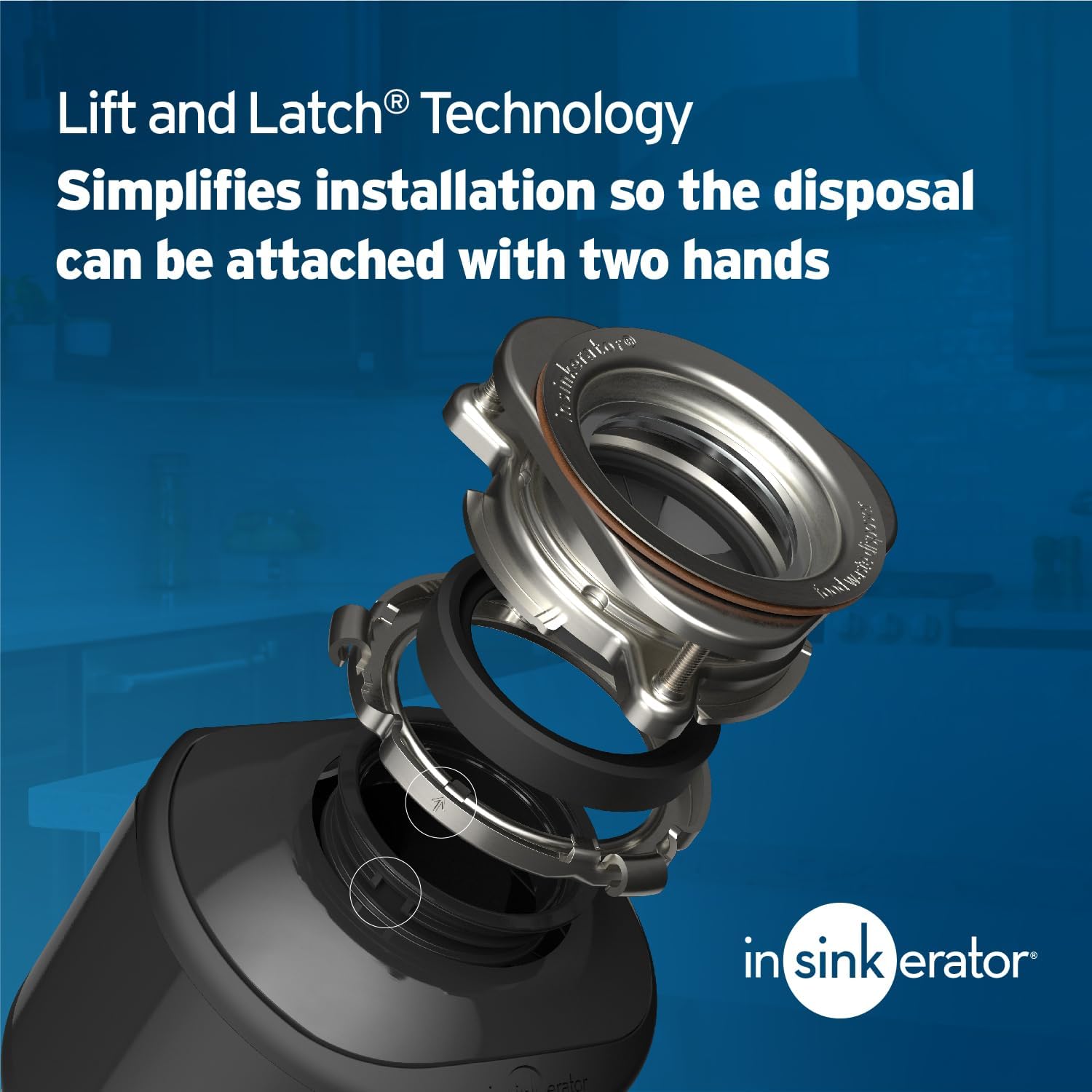 Buy now InSinkErator Garbage Disposal, Badger 1, Standard Series, 1/3 HP Continuous Feed, Black, Waterborne Grey Enamel at indiglob india