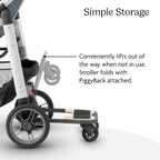 Buy now UPPAbaby Piggyback Ride-Along Board for Cruz Stroller Models 2015-2019 - Quick Attachment for Children to Stand + Stroll - 55 lbs. Weight Capacity,Black/Brown at indiglob india