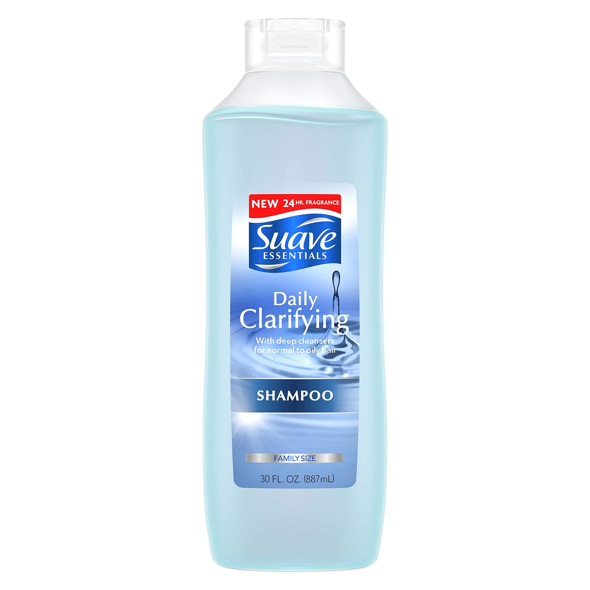Suave Essentials Anti Residue Shampoo for Normal to Oily Hair Daily Clarifying Hair with Deep Cleansers 30 oz