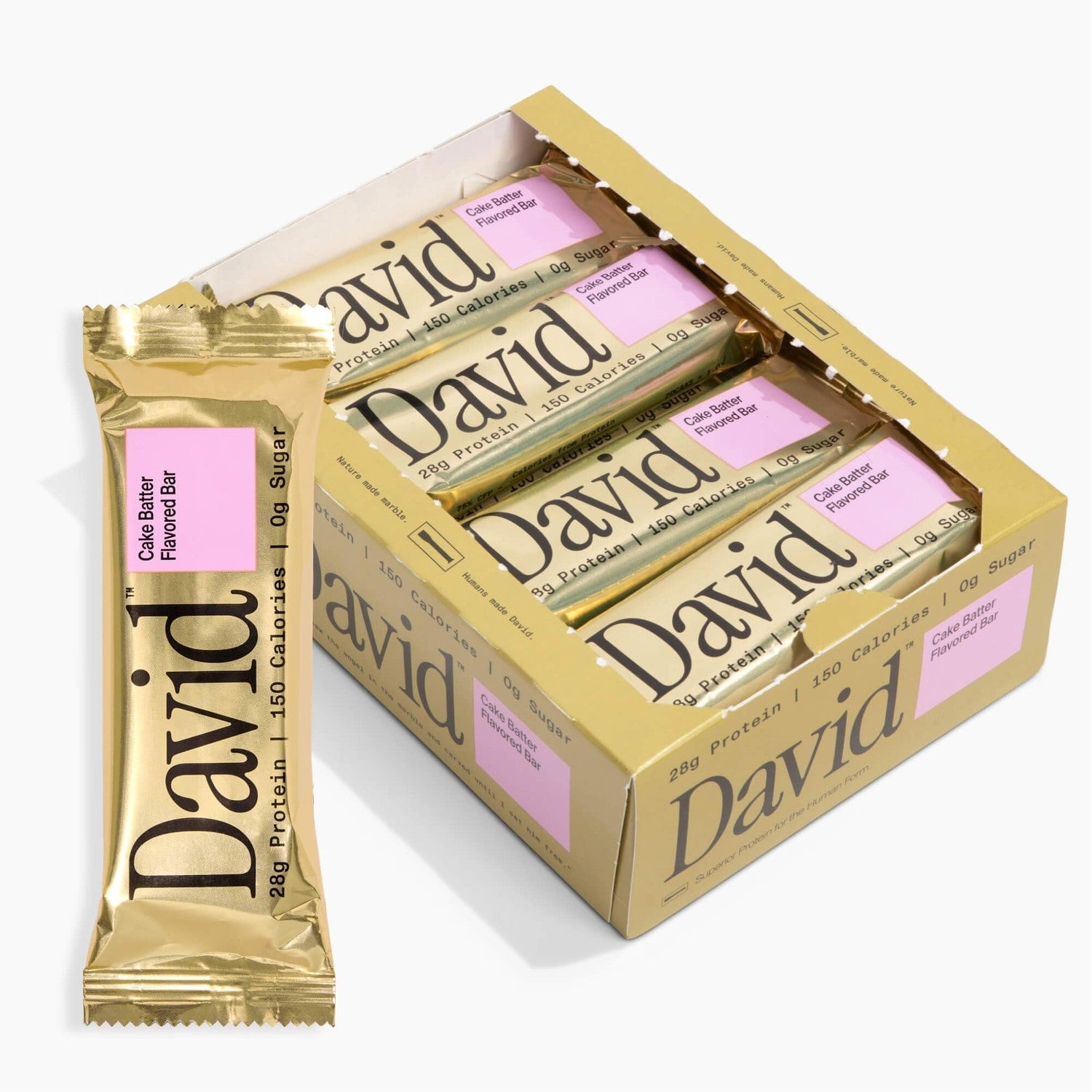 Buy now David High Protein Bars - 0g of Sugar, Low Carb, Gluten Free - 28g of Protein, 150 Calories - On-The-Go Snack - Chocolate Chip Cookie Dough Flavor, Pack of 12 Cake Batter 1 Count (Pack of 12) at indiglob india