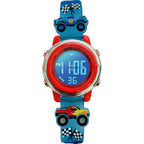 Buy now Preschool Collection Kids Digital Light Up Watch - Monster Trucks, Dinosaurs, Shark, Unicorn, Butterfly, Spider - Girls, Boys, Children, School multicolour at indiglob india