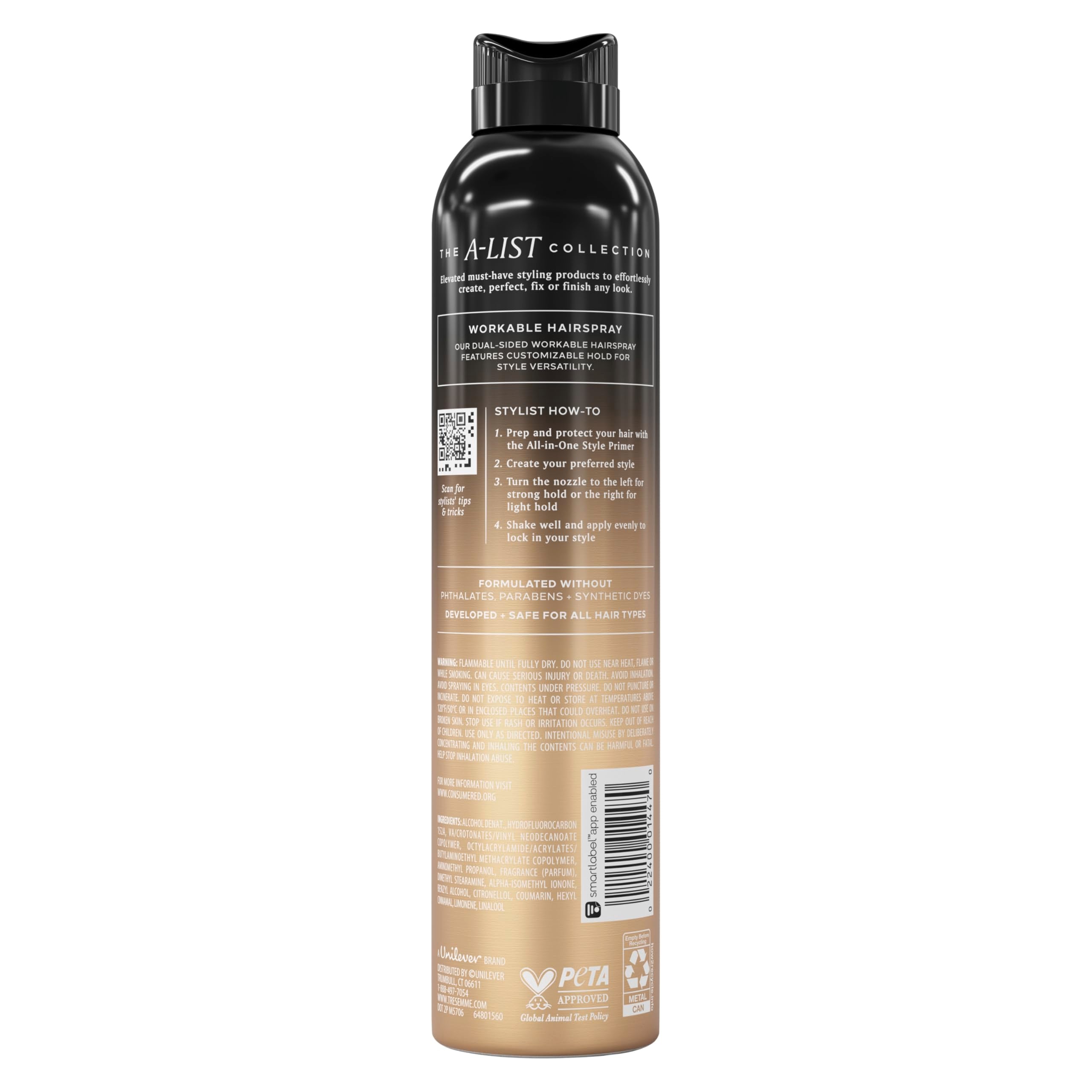 TRESemmé A-List Collection Workable Hairspray Customizable Hold 8.5 oz