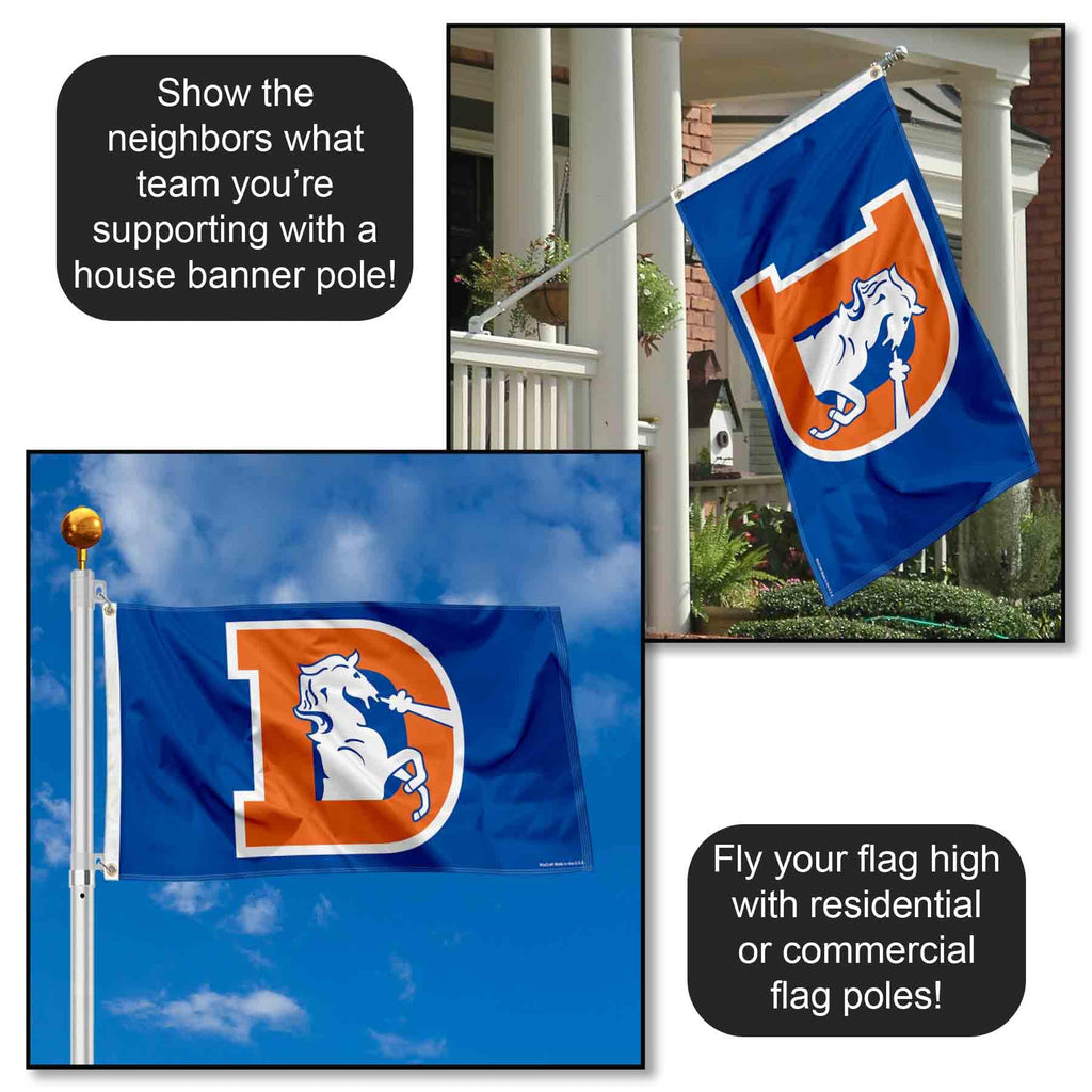 Denver Broncos Vintage Flag and Banner