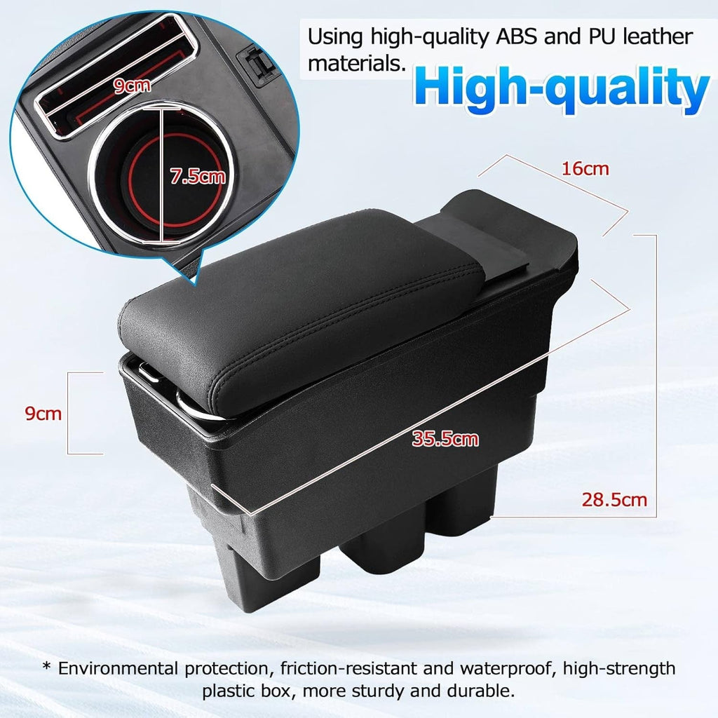 Buy now Autorder Center Console Storage Box for Suzuki Jimny JB64W/JB74W 2018-2025 Accessories Armrest Box Replacement with Cup Holder Insert at indiglob india