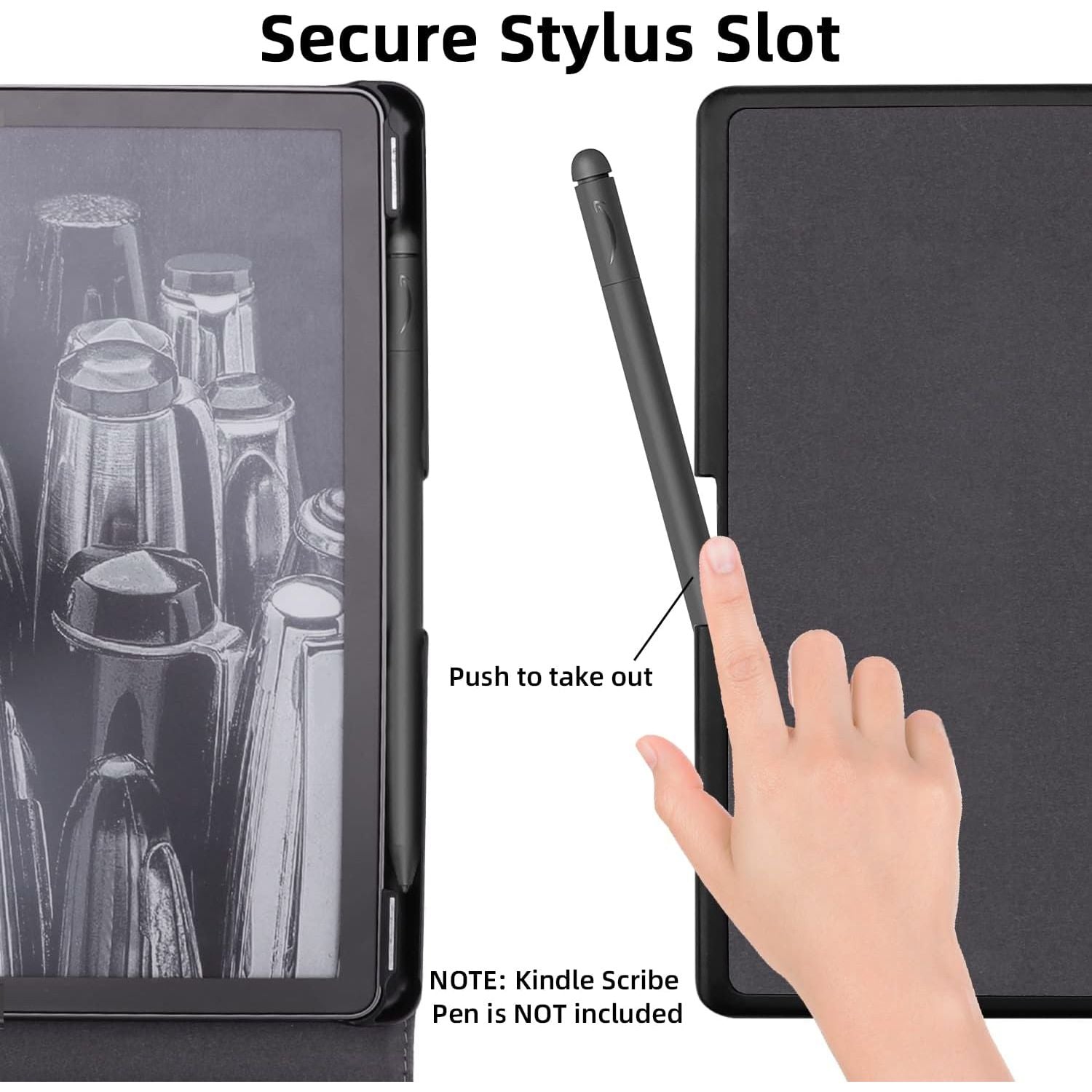Buy now WALNEW Flip Case for 10.2-inch Kindle Scribe 2024/2022 Released, Two Hand Straps and Vertical Multi-Viewing Stand Cover with Auto Wake/Sleep for 10.2” Amazon Kindle Scribe E-Reader(Gray) at indiglob india