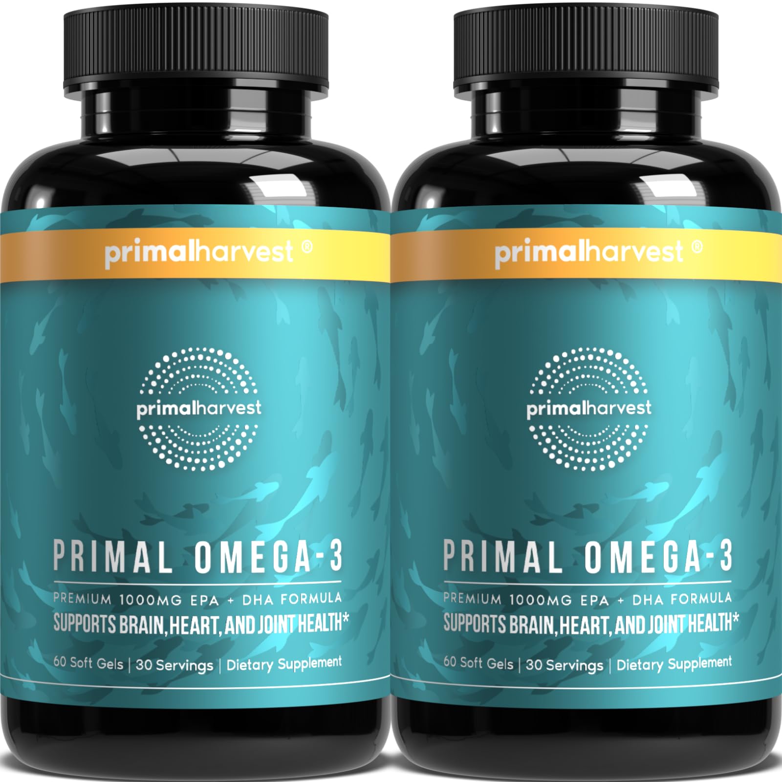 Primal Harvest Omega-3 - Daily Supplement, Gluten, Dairy & Soy Free