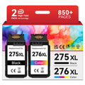 PG-275XL CL-276XL Compatible for Canon 275 and 276 Ink Cartridges Combo Pack PG 275 CL 276 XL Work for Canon Pixma TR4720 TS3720 TS3522 TS3520 TS3722 TS3500 TR4722 TR4723 TR4700 TS3700 Printer