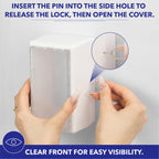 Bates- Baby Safety Outlet Cover Box, Locking Baby Proof Outlet Covers