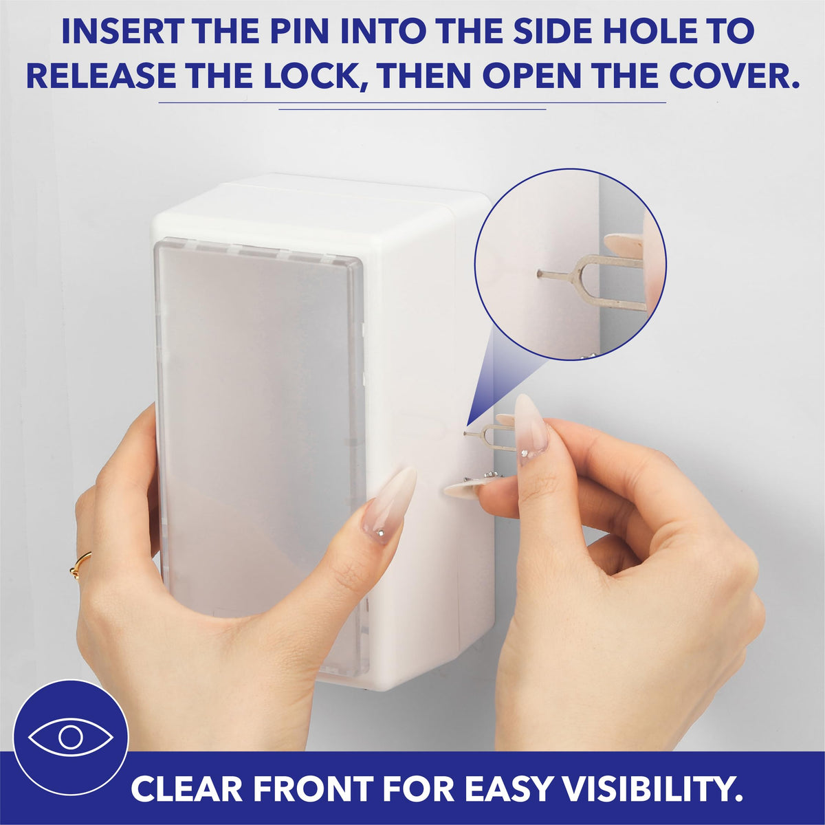 Bates- Baby Safety Outlet Cover Box, Locking Baby Proof Outlet Covers