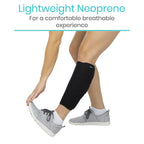 Buy now Vive Calf Brace - Adjustable Shin Splint Support - Lower Leg Compression Wrap Increases Circulation, Reduces Muscle Swelling - Calf Sleeve for Men and Women - Pain Relief (Black) at indiglob india