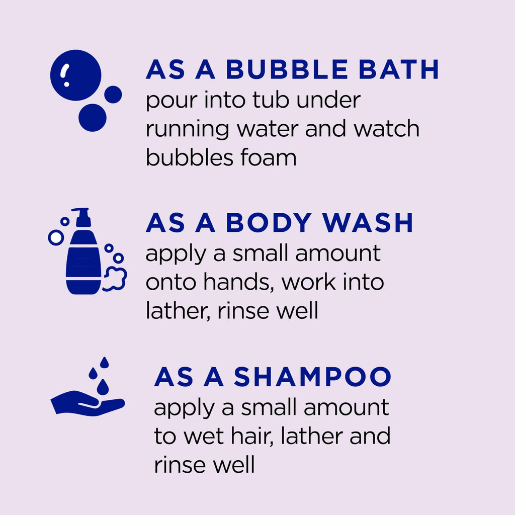 Dr Teal's Kids 3-in-1 Sleep Bubble Bath, Body Wash & Shampoo with Melatonin & Essential Oil, Lavender Scent, 20 fl oz (Pack of 3)