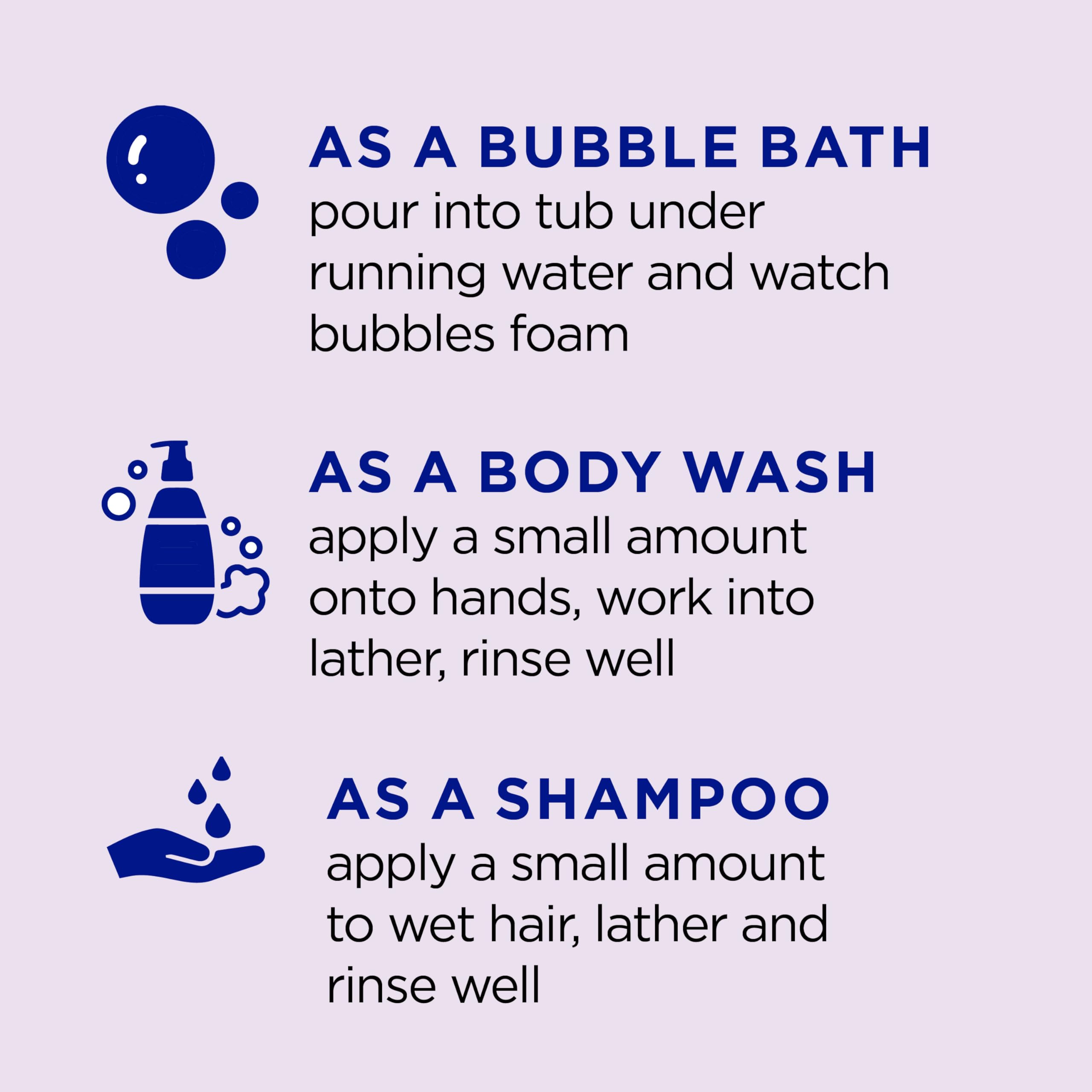 Dr Teal's Kids 3-in-1 Sleep Bubble Bath, Body Wash & Shampoo with Melatonin & Essential Oil, Lavender Scent, 20 fl oz (Pack of 3)