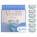 Gillette Venus Intimate Grooming Razors for Women, 6 Razor Blade Refills, Bikini Razors for Women