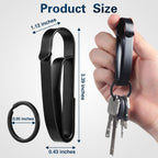 Duty Belt Key Holder, 2PCS Premium Duty Belt Key Clip, Upgraded Quick Release Key Keeper with Key Ring for Police and Law Enforcement Agencies