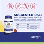 MARYRUTH'S Immunity Gummies for Kids & Adults, Sugar Free, 90 Servings | Elderberry Vitamin C & Zinc, Vitamin D3 & Echinacea, Immune Support Supplement, Vegan, Non GMO, 90ct