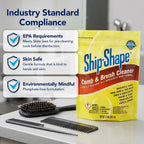 Ship-Shape Professional Comb and Brush Cleaner (2 lbs) – Heavy Duty Hair Brush Cleaner Powder – Removes Hair Color, Oils & Hairspray Residue – Safe for Brushes, Rollers & Salon Surfaces