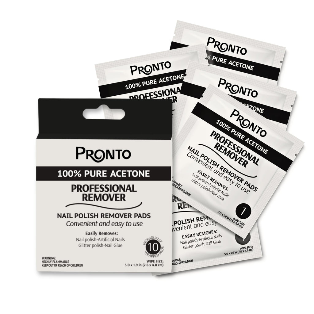Pronto 100% Acetone Nail Polish Remover - Gel Polish Remover for Nails | Acetone Nail Polish Remover & Remover For Nails, Glue, Gel, Acrylic & Dip | 100 Percent Pure Acetone, 16 Fl oz (Pack of 1)