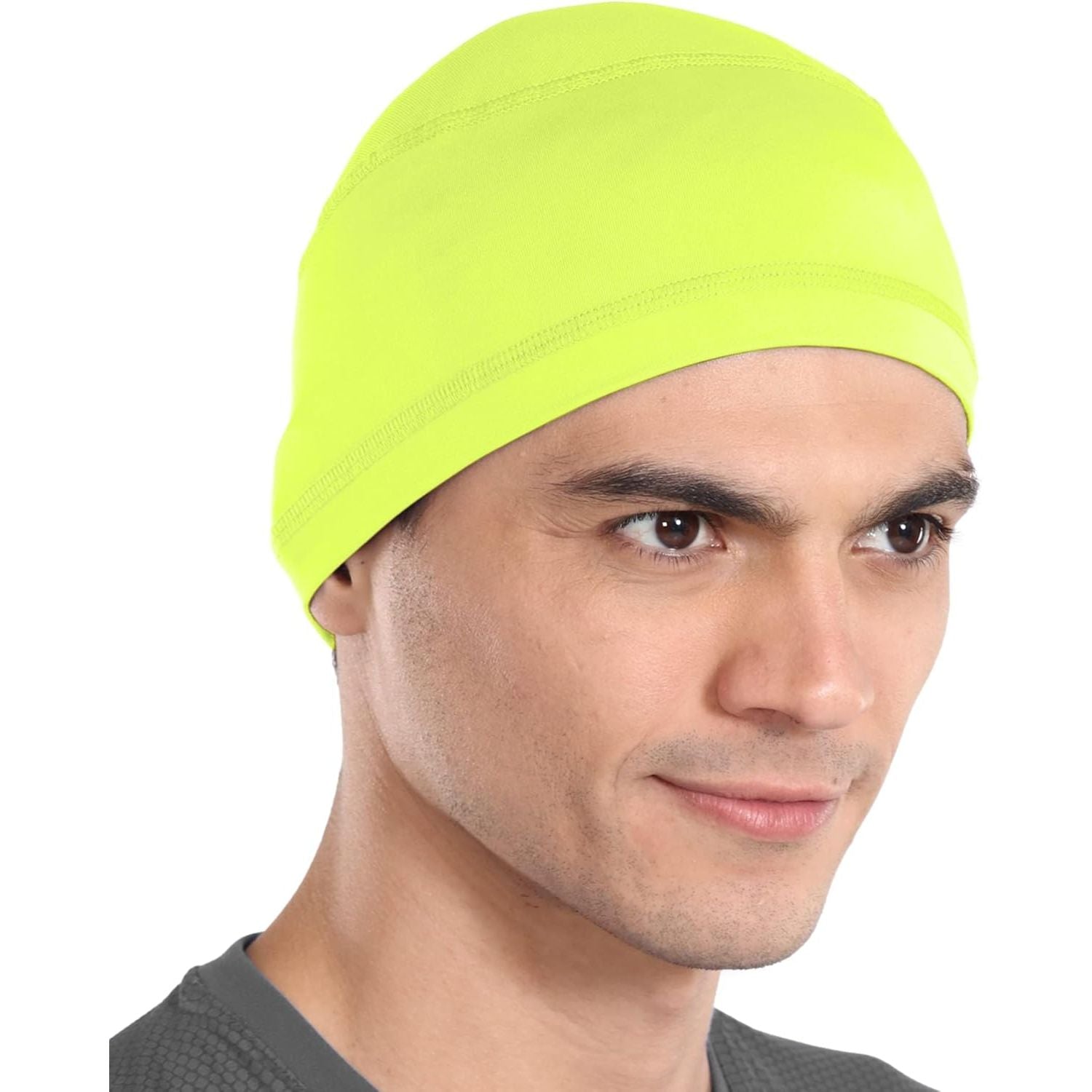 Buy now Cooling Skull Cap for Men - Hard Hat Liner, Cycling Cap, Head Caps for Men, Helmet Liner for Motorcycle One Size Hi Viz Yellow at indiglob india