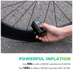 CYCPLUS Tiny Electric Bike Pump AS2Pro, 120g, Aluminum Alloy Shell, Black