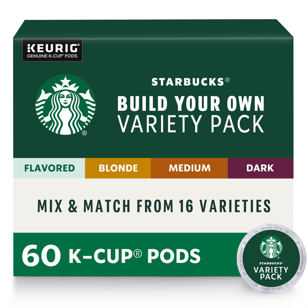 Buy now Starbucks K-Cup Coffee Pods, Medium Roast Hot or Iced Coffee, Pike Place Roast, 96 Keurig Pods Variety 10 Count (Pack of 6) at indiglob india