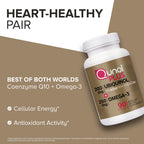 Qunol Ubiquinol 200mg + Omega-3 250mg, Extra Strength Antioxidant, 90ct | #1 Cardiologist Recommended Supplement for Heart Health, Coenzyme Q10 Supplement to support Vascular Health & Cellular Energy