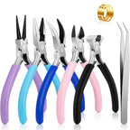 5 Pack Jewelry Pliers Tool Set, Wire Wrapping Tools for Jewelry Making