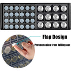 Buy now MUDOR Coin Collection Holder Album for Collectors, 240 Pockets Coin Collection Book Office Supplies at indiglob india