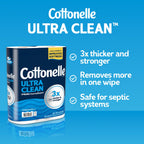 Cottonelle Ultra Clean Toilet Paper, 9 Mega Rolls = 36 Regular Rolls