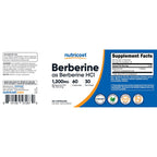 Nutricost Berberine HCl (1,200mg) 60 Capsules, 30 Servings | Gluten Free & GMO-Free