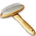 Sheepskin Brush Rug Wool Carpet Cleaner Bamboo Wire Slicker Carding, Unmats Fur & Restores Like New, Longer Prongs, Stronger Design, To Fluff Fleeces, Sherpa, Macrame & Faux Fur Blankets