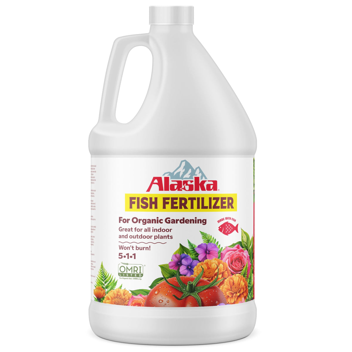Alaska Fish Fertilizer for Plants, OMRI Listed 5-1-1