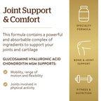 Buy now Solgar Glucosamine Hyaluronic Acid Chondroitin MSM (Shellfish-Free), 60 Tablets - Joint Support & Comfort - Supports Active Lifestyles - Non-GMO, Gluten Free, Dairy Free - 20 Servings at indiglob india