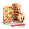 300 PCS Clear Cellophane Cookies Bags Self Sealing with 4x6"（150 PCS）& 5x7"（150 PCS) - Resealable Plastic Treat Bags Self Adhesive for Packaging Cookies, Party Favors, Bakery