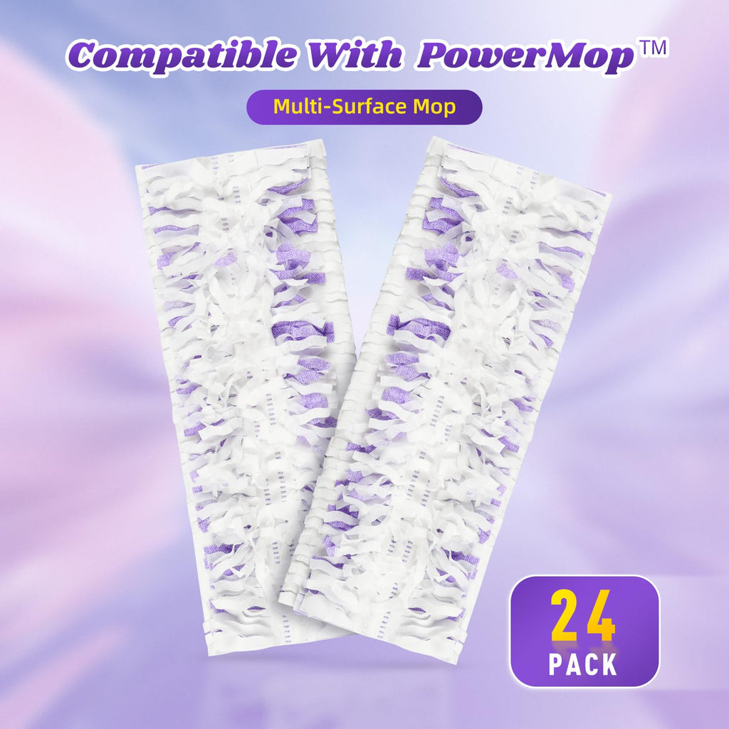 24 Pack Disposable Mop Pads for Power Mop™ Multi-Surface Mop