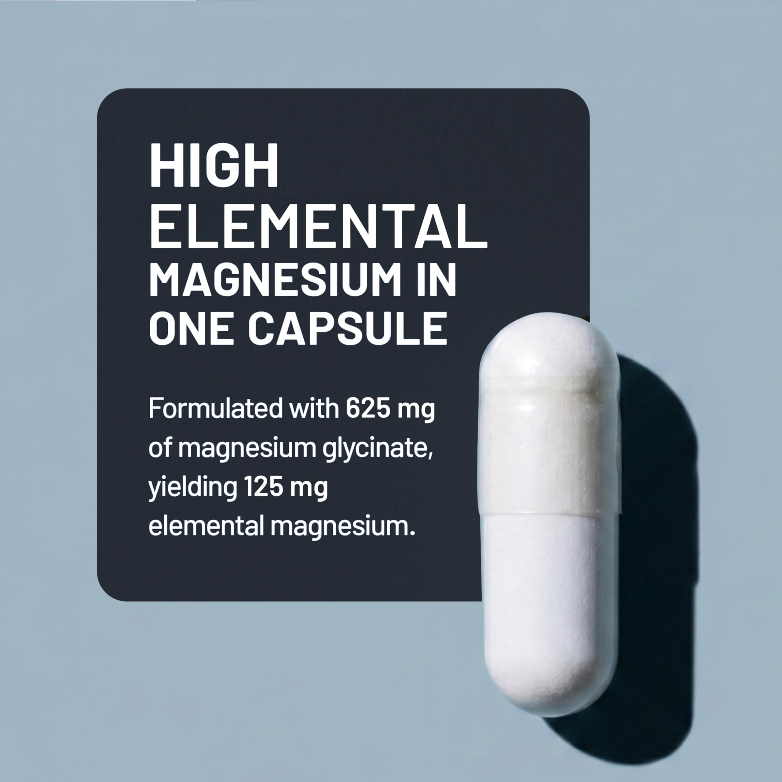 NatureWise Magnesium Glycinate 625 mg - High Absorption Chelated Magnesium Glycinate for Sleep, Relaxation, Muscle & Bones* - Gentle on Stomach, Vegan, Non-GMO - 30 Capsules[30-Day Supply]