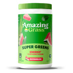 Amazing Grass Super Greens Powder Energy Lemon Lime, 30 Servings | Organic Energy Greens Powder with Plant-Based Caffeine, Yerba Mate & Green Tea Leaf for Sustained Energy & Focus