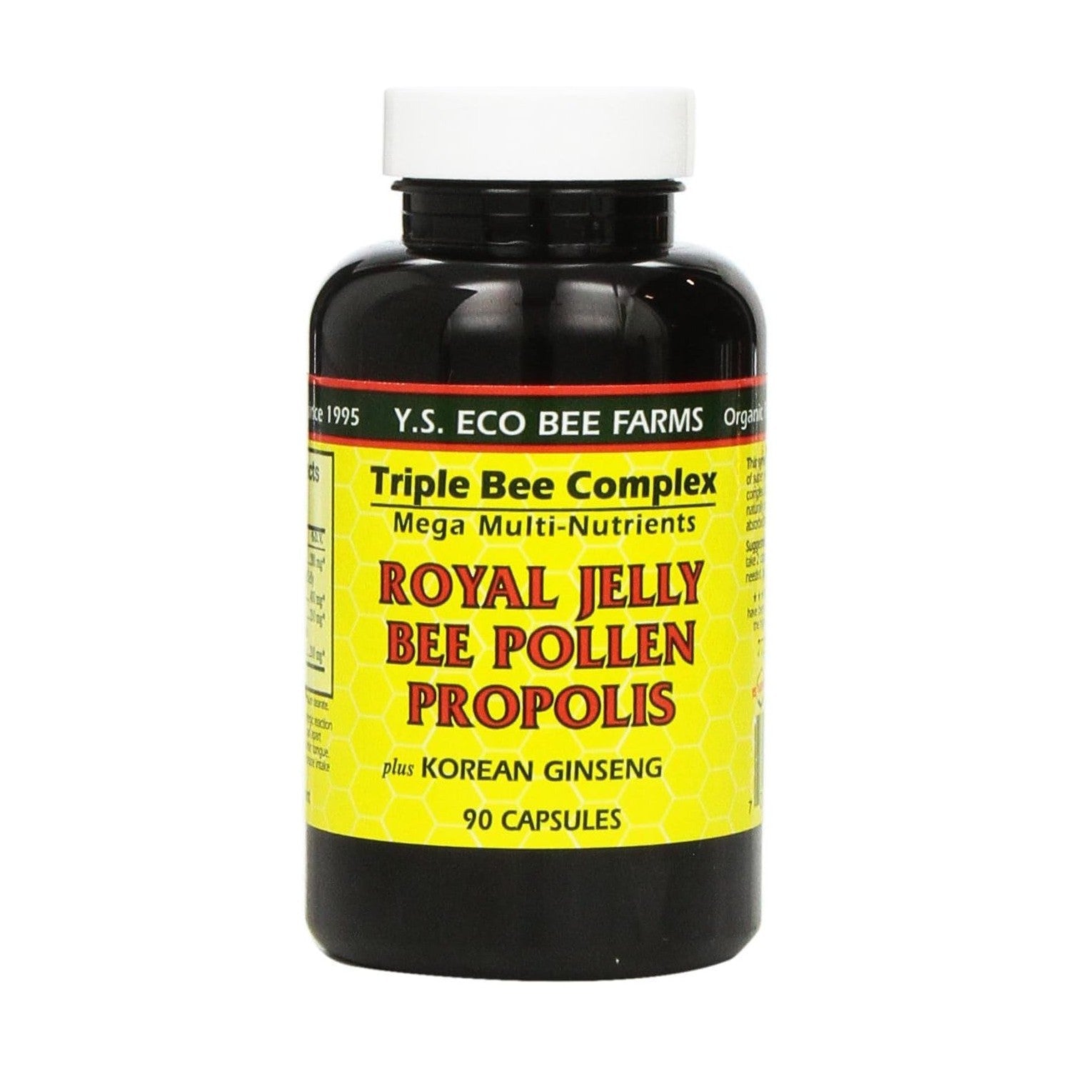 Buy now YS Organic Farms: Royal Jelly Bee Pollen Propolis w/Ginseng 90 ct at indiglob india